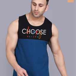 SLOWLORIS Pack Of 2 Typography Printed Cotton Gym Vest-picture-35