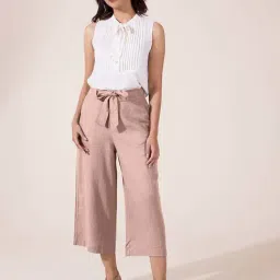 Go Colors! Pink High Rise Culottes-picture-34