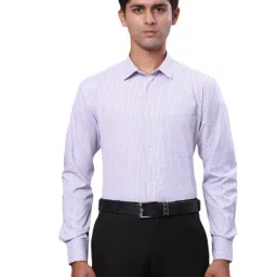 Park Avenue Violet Slim Fit Checks Shirt-image-19