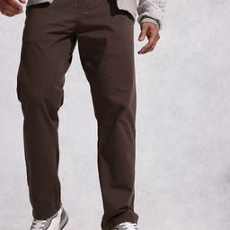 WROGN Men Pure Cotton Relaxed Fit Chinos Trousers-picture-12