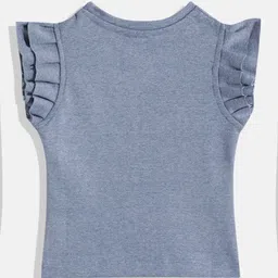 Eteenz Kids Girls Flutter Sleeve Top image 3