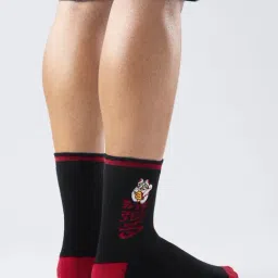 The Souled Store Black Printed Socks image 2