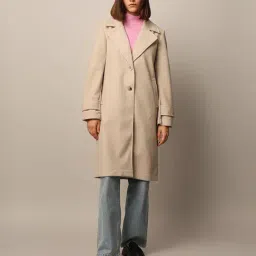 Only Beige Regular Fit Coat image 5