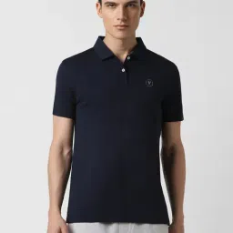 van heusen Men Navy Stripe Polo Neck T-shirt-picture-15