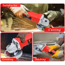 LEOFAST Angle Grinder 100 mm Wheel Size 11000 RPM Red, LFT-1302 image 2