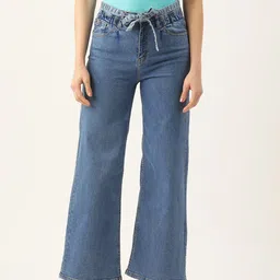 Madame Women Wide Leg High-Rise Stretchable Jeans-picture-11