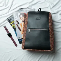 ZOUK Jodhpur Damask Multicolor Leather Classic Daypack-image-7