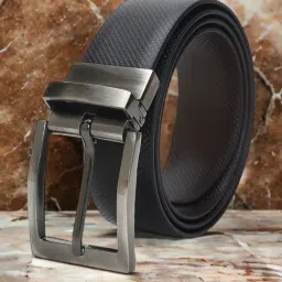 Crusset Black Formal Belt for Men-image-96
