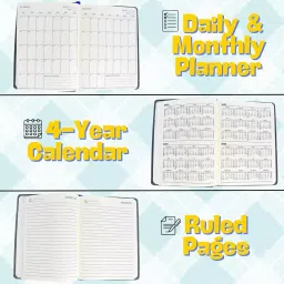 Staprico Hardcover Planner Diary A5 192 Page Grey image 5