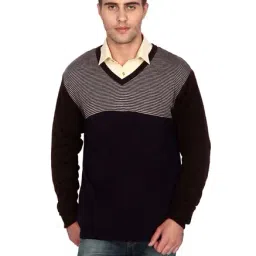 Peter England Maroon V-Neck Sweater-picture-23