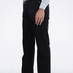 Basics Black Poly Cotton Trouser image 3