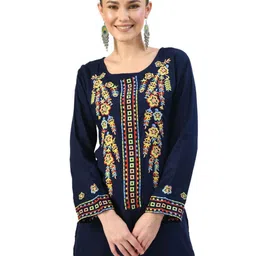AGARU Women Floral Embroidered Top-picture-28