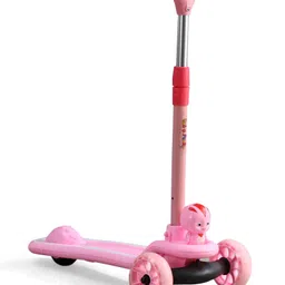 Kids 3 Wheel Kick Scooter with LED Wheels & Music - Pink| Adjustable Height| Lean-to-Steer| Toy for 3 to 10 Yrs Boys & Girls| Sport Gift| Physical Activity| Easy to Assemble-image-80