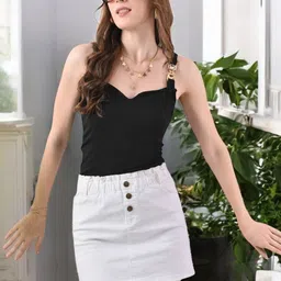 IUGA Sweetheart Neck Top image 4