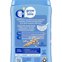 Gerber Cereal for Baby, Multigrain Cereal for Sitter -227gm image 2