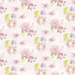 Aura Pink & Grey Floral 210 TC Bedsheet with 2 Pillow Covers image 4