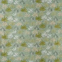 GEET CREATIONS Softy-Lotus Green & White 2 Pieces Printed Room Darkening Window Curtains image 3