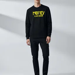 BENNY BROOKS Men Graphic Printed Pullover Sweatshirt image 2