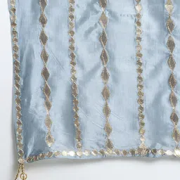 Moda Rapido Striped Embroidered Gotta Patti Dupatta image 3