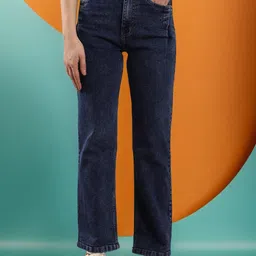 DressBerry Women Wide Leg High-Rise Light Fade Stretchable Jeans-picture-33