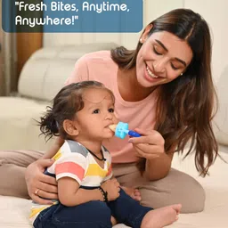 Joy Buzz Baby Silicone Spoon Feeder Fruit Feeder & Fruit Teether Combo Pack Of 3 image 5