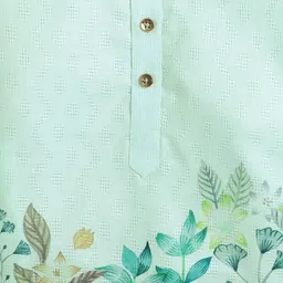 Sangria Boys Printed Mandarin Collar Straight Kurta & Trousers Sets image 4