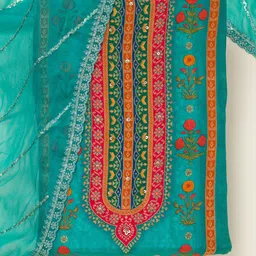 Koskii Unstitched Dress Material image 4