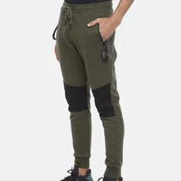 Proline Active Men Olive Green Slim Jogger Fit Solid Joggers image 2