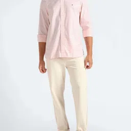 Tommy Hilfiger Pink Crystal & Optic White Checks Regular Fit Shirt image 5