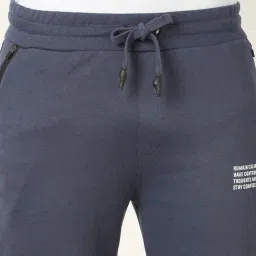 R&B Blue Cotton Fitted Trackpants image 5