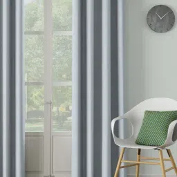 DDECOR Live Beautiful Blue Polyester 9 ft Long Door Curtain-image-42