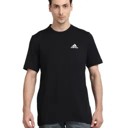 Adidas M HT EL Black Regular Fit T-Shirt-image-46