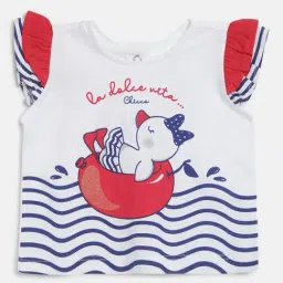 Chicco Kids White & Red Printed Top-picture-30