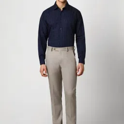 Van Heusen Navy Regular Fit Checks Shirt image 4