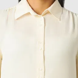 Van Heusen Beige Regular Fit Shirt image 5