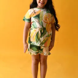 Anthrilo Kids White Printed T-Shirt with Shorts-picture-27