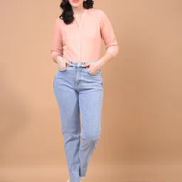 Crimsoune Club Peach Blended Solid Shirt image 5