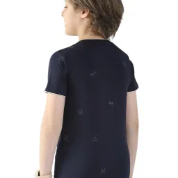 Monte Carlo Boys Navy Blue Printed T-Shirt image 5