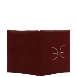 Hidesign SAHARA Red Embroidered Bi-Fold Wallet For Women image 5