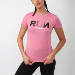 Reebok Bright Pink Printed Sports T-Shirt-picture-11