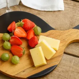 Wewood Black Epoxy Resin & Wood Handcrafted Cheese Board image 2