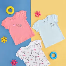 Pantaloons Baby Multicolor Cotton Printed T-Shirt (Pack of 3)-image-59