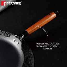 Bergner Odin Black Cast Iron Roti Tawa (26 cm) image 5