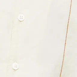 Smileyworld Off White Regular Fit Printed Shirt image 5