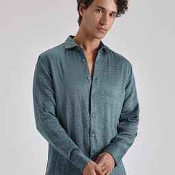 Banana Club Men Classic Slim Fit Opaque Casual Shirt-picture-37