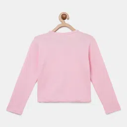 Kryptic Kids Light Pink Solid Full Sleeves Shrug (Pack Of 2) image 2