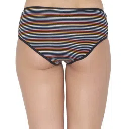 Clovia Blue & Pink Cotton Printed Hipster Panties - Pack Of 3 image 5