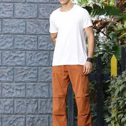 Thomas Scott Rust Straight Fit Cotton Cargos image 5