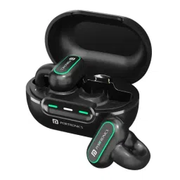 Portronics Harmonics Twins S15 Earbuds with Mic, 15Hours Playtime (Black, True Wireless)-image-9