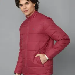 allen solly Men Pink Textured Full Sleeves Casual Jacket image 3
